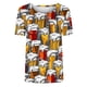 thumbnail image 5 of Fiudx Ofertas y Liquidaciones Camiseta de Manga Corta con Cuello Redondo y Estampado Informal de Oktoberfest para Mujer, Top de Manga Corta con Cuello Redondo, 5 of 5