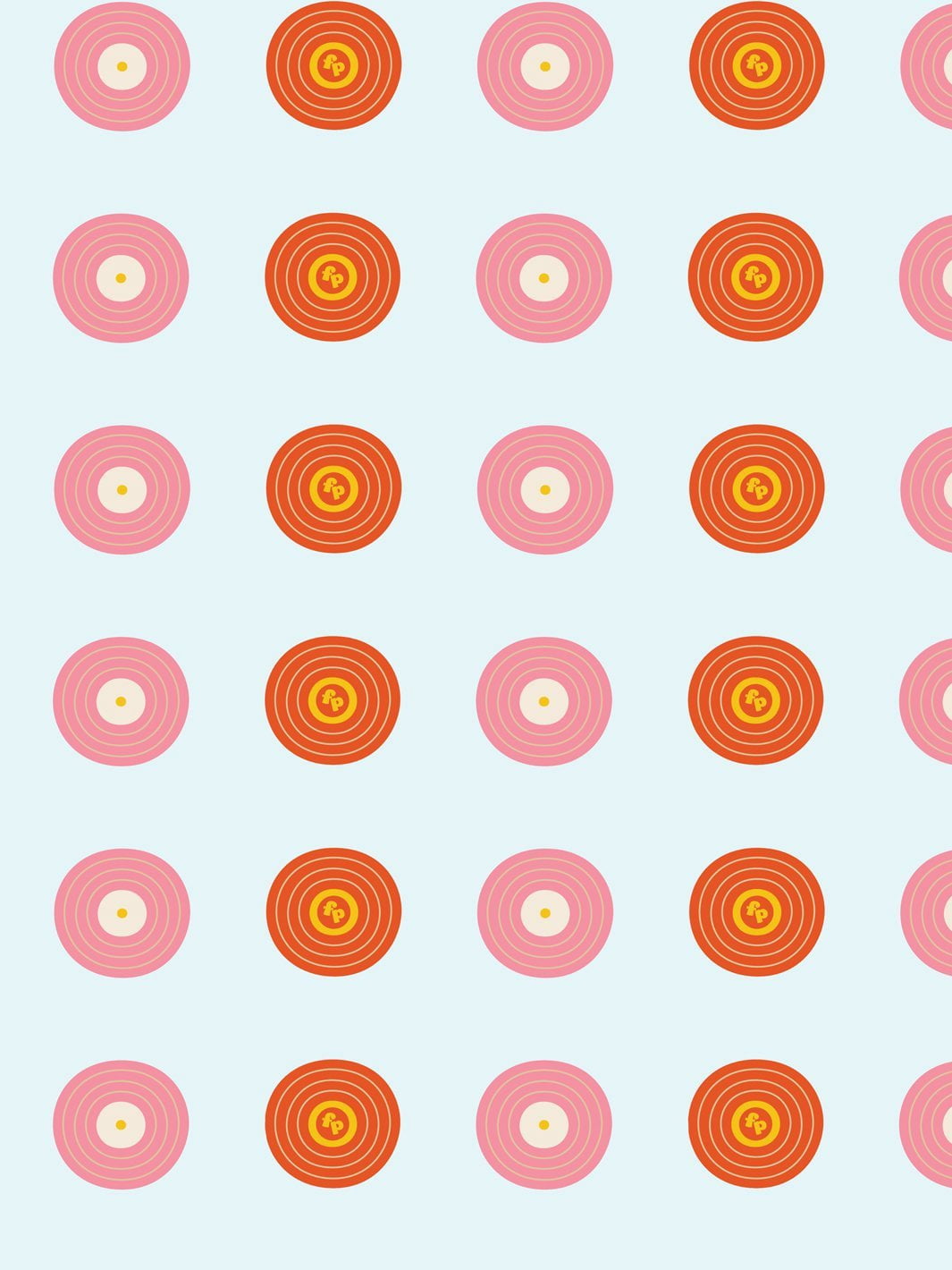 Records Removable Vinyl Wallpaper By Fisher-Price - Sky