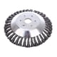 thumbnail image 1 of Cabezal cortador de cepillo de alambre anudado cónico de 200 mm para cortacésped - Bandeja de desmalezado de cortador de cepillo de metal (15 cm) oso de fresa Electrónica, 1 of 5