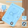 thumbnail image 4 of Elehold for iPad Pro 11 Inch 2024 Case with Kickstand Butterfly Wings Pencil Holder, Heavy Duty Hard Rugged Protective Cover Kids Girls for iPad Pro 11 (M4) 2024,Blue, 4 of 6