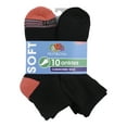 thumbnail image 3 of Fruit of the Loom Women's Cushioned Sole Ankle Socks, 10 Pack, 3 of 3
