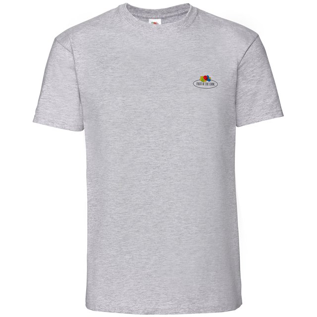 Fruit of the Loom - Camiseta Premium Vintage para Adultos Unisex (Gris Jaspeado)