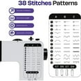 thumbnail image 3 of Electric Sewing Machine Portable For Beginners With 38 Stitches Pattern LED Light Foot Pedal Double Thread Sewing ,Smooth Thread Sewing, 3 of 5