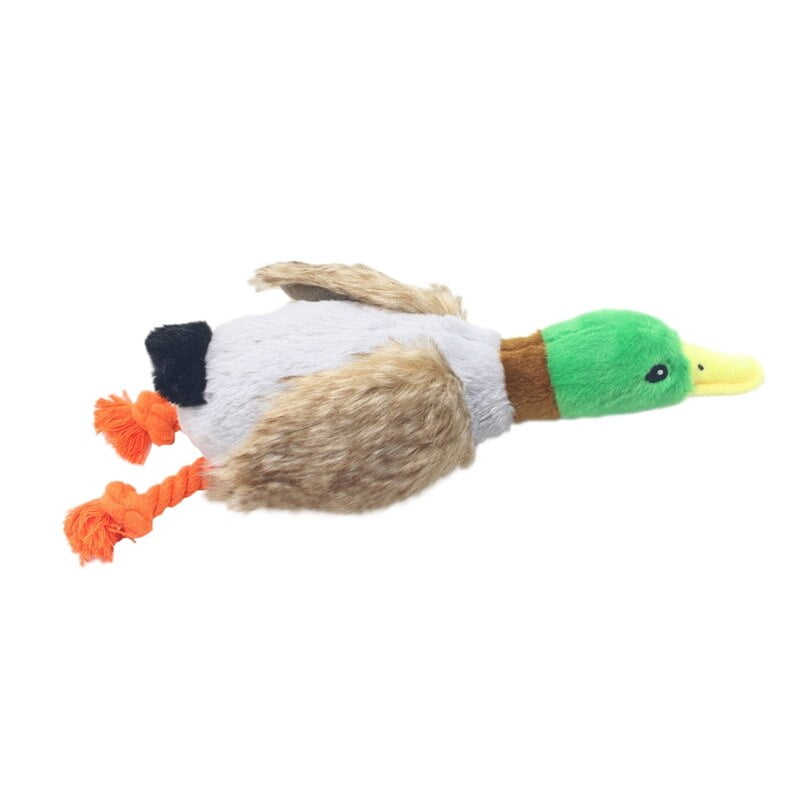 Lovely Pet Dog Toys Puppy Chew Plush Cartoon Animals Squirrel Cotton Rope  Shape Bite Toy Duck Shaped Squeak Toys Duck Hot Sale 