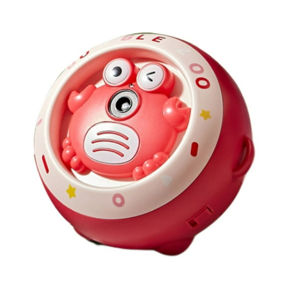 Bubble Machine | Crab Bubble Machines for Children | Automatic Bubble Maker Electric Fan for Boys Girls Games Outdoor Toy (Rose)