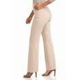 thumbnail image 2 of Rekkuna Women's Stretchy Comfort Pull-On Flare Leg Pant (12, Sand), 2 of 6