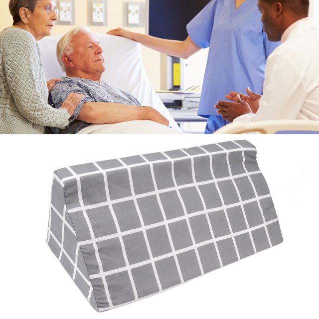 Bed Pillow, Legs And Back Support Pillow, Sleeping, Post Surgery, Back, Hip And Knee Discomfort, Gray Blue Plaid