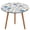 style-4, variant on Floral Colorful Flower Round Fitted Tablecloth with Flannel Backing Elastic Table Cloth Waterproof Oil-Proof Plastic Table Cover Table Up 40"-54" Diameter)