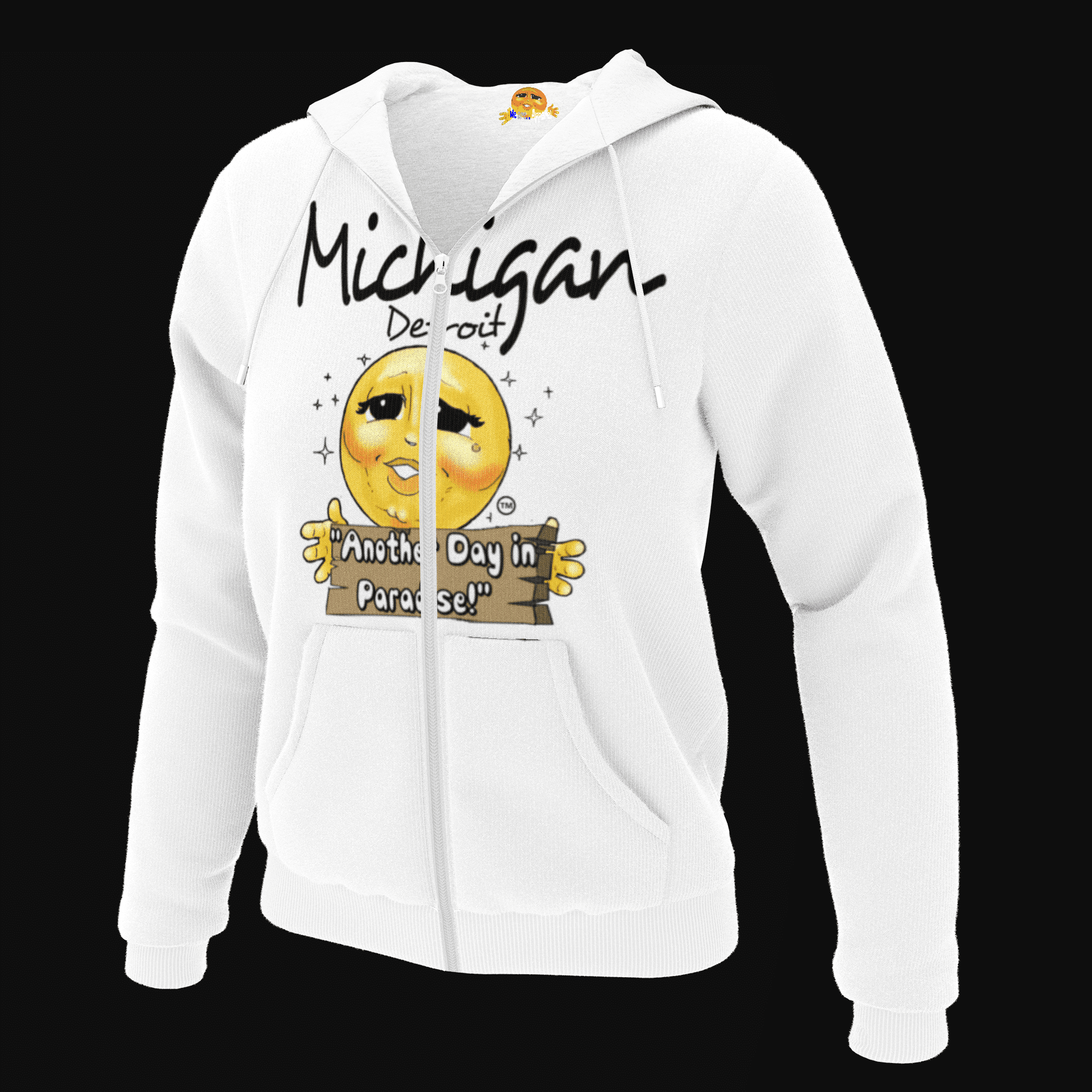Mens Hoodies Detroit City Flag Michigan Cool Pullover Hooded Print Sweatshirt Jackets