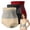 #02 Beige & Black & Red, variant on 3 Pack Women Shapewear Underwear, 4-in-1 Micro-Particle Sculpting Shapewear , High Waisted Underwear
