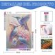 thumbnail image 2 of Cuadro de diamantes 5D, apto para adultos y niños, 30*40 cm, sin marco, perfecto para manualidades caseras informales (morado).,Morado, 2 of 4