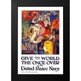 thumbnail image 2 of Vintage Apple Collection 13x18 Black Modern Framed Museum Art Print Titled - Navy Once Over, 2 of 5