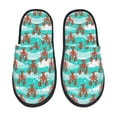 thumbnail image 1 of Balery Lobsters Of Turquoise Waves Pantuflas de Casa de Felpa Silenciosas con Diseño Estampado, Zapatillas Cómodas Antideslizantes de Algodón para Interior-Medium, 1 of 8