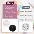 thumbnail image 4 of Uxcell 20mm Resin Rhinestone Beads for Beadable Pen, 10 Pack Ball Disco Beads for Jewelry Making, Dark Blue AB, 4 of 7