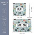 thumbnail image 3 of 3 Gang Light Switch Cover Plate Hello Panda Face Wall Plate Decorate Electrical Outlet Cover Plates 4.56”x4.48”, 3 of 8