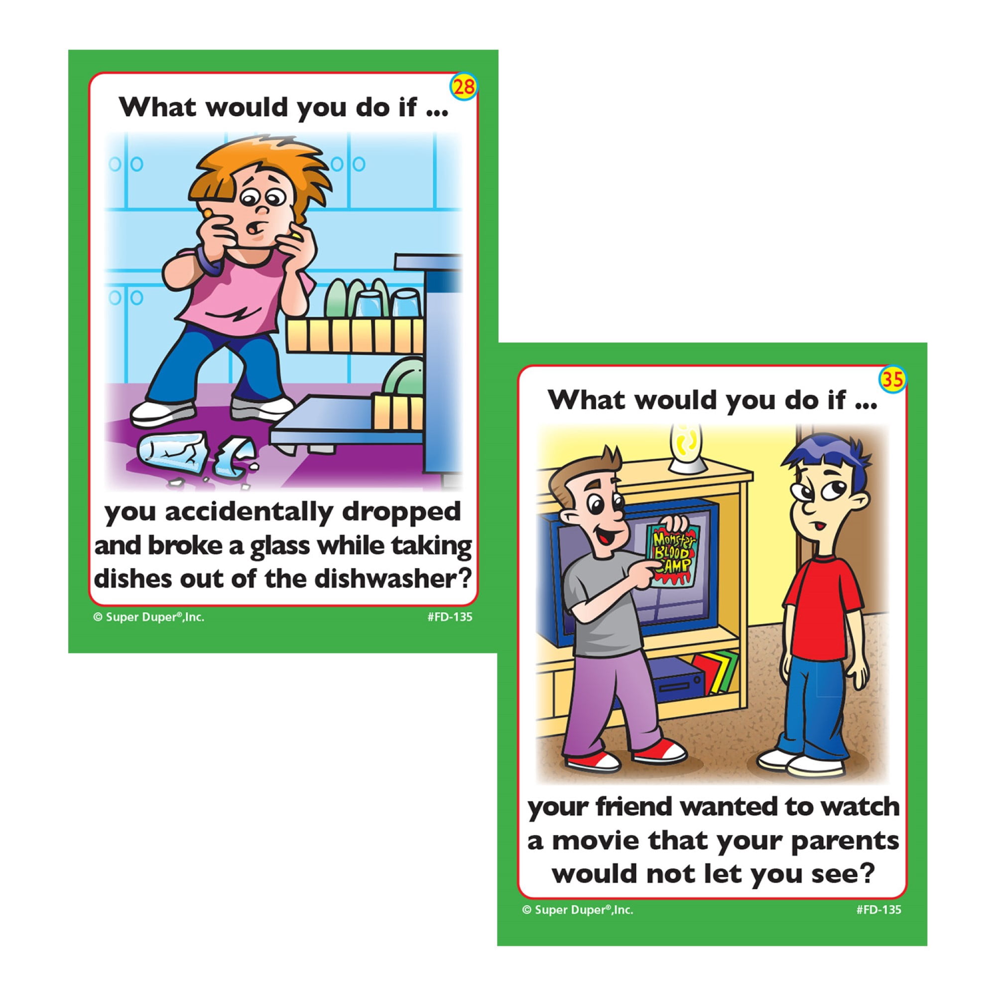 Super Duper® "What Would You Do At Home If …" Fun Deck Cards