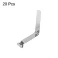 thumbnail image 3 of Unique Bargains 20pcs Single Button Kayak Paddle Snap Spring Clip 55mmx8.8mm V Shaped Hollow Lift Telescopic Locking Pole Clips, 3 of 5