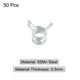 thumbnail image 3 of Resorte Manguera Abrazadera, 50uds 65Mn Acero 4mm IDBaja Presión Aire Clip Abrazaderas Ajuste 4,3mm-4,5mm OD Combustible Líneas Silicona Vacío Mangueras, Galvanizado, 3 of 7