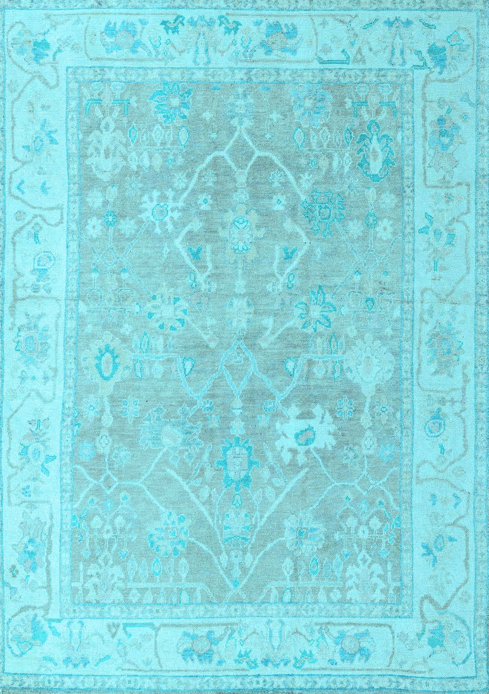 Rectangular Rug Light Blue Ahgly Company Indoor Rectangle Abstract Light Blue Modern Area Rugs, 3 ...