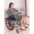 thumbnail image 5 of Pinspark Open Back Hospital Gowns for Women Post Shoulder Surgery Tear Away Snap Chemo Port Adaptive Clothing with Pockets, 5 of 6