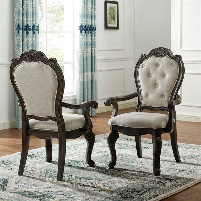 Steve Silver Rhapsody Rich Dark Molasses Upholstered Arm Chair
