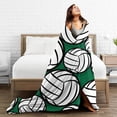 thumbnail image 6 of Volleyball Throw Blanket - Soft, Comfy, Lightweight, Warm, Fuzzy, Anti-Pilling Flannel Plush Blanket for Couch, Travel, Bedroom, Outdoor 50in×60in, 6 of 6