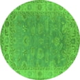 thumbnail image 1 of Ahgly Company Indoor Round Oriental Green Industrial Area Rugs, 5' Round, 1 of 4