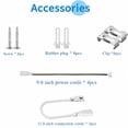 thumbnail image 2 of CNSUNWAY T8 LED Shop Lights 4FT, V Shape 45W 6000K 6300LM, Clear Cover, 4 Pack, 2 of 7