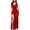 A-Red242, variant on Double Slit Accent Fitted Dress For Women Deep V Neck Sleeveless Bodycon Maxi Dress Chic Night Out Dress