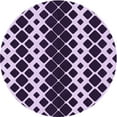 thumbnail image 1 of Ahgly Tapis Rond Lavable en Machine Intérieur Transitionnel Mauve Violet, 4 Pieds Rond, 1 of 7