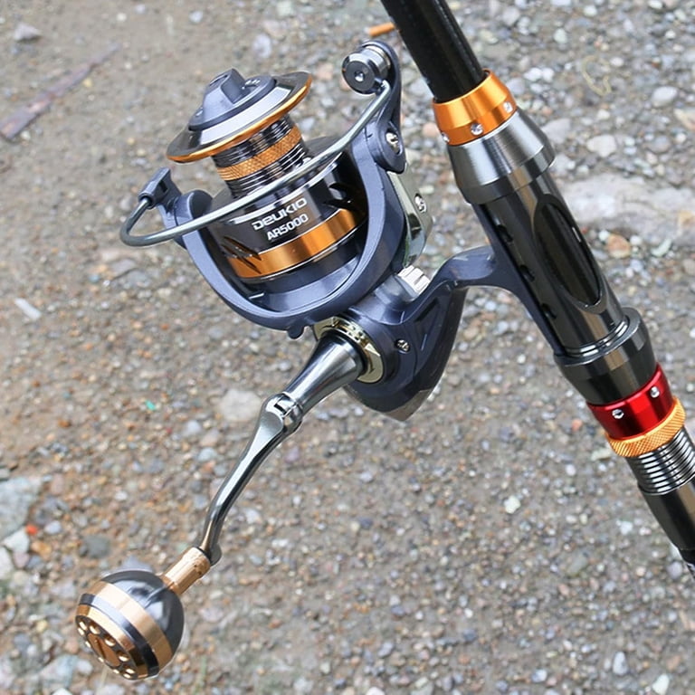 Spinning Reel, Freshwater and Saltwater Spinning Fishing Reel, 5.2:1 Gear  Ratio 2+1 Double Shielded Stainless Steel BB, with Foldable Left/Right  Interchangeable Rocker Arm - Walmart.com