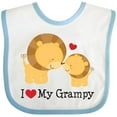 thumbnail image 3 of Inktastic I Love My Grampy Grandkids Boys or Girls Baby Bib, 3 of 4