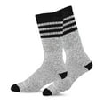 thumbnail image 2 of Eco Friendly Heavy Weight Recycled Cotton Thermals Boot Socks 4 Pairs (9-11, Multi Stripe), 2 of 6