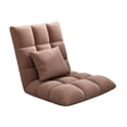 thumbnail image 2 of Silla plegable reclinable con respaldo para balcón, oficina, juegos, lectura Marrón, 2 of 9