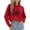 Red, variant on qucoqpe Valentine's Day Women's Sweatshirt Fashion Love Heart Printed Crewneck Shirt Tops Casual Long Sleeve Adjustable Drawstring Hoodies