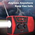 thumbnail image 1 of Radio portátil Yotijar FM Weather rojo, 1 of 10