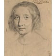 thumbnail image 2 of Philippe de Champaigne 12x14 Gold Ornate Wood Frame and Double Matted Museum Art Print Titled - Portrait of Charlotte Duchesne (ca. 1628), 2 of 4