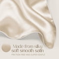 thumbnail image 3 of Funda de almohada Grace & Company, satén sedoso, para cabello y piel, color dorado, 3 of 7