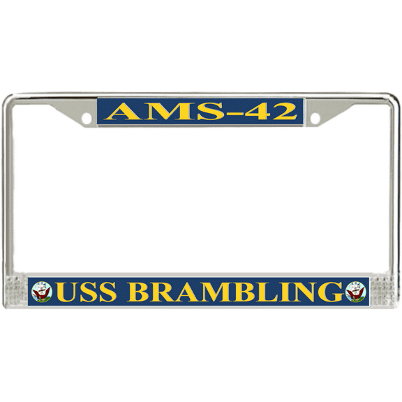 USS Brambling AMS-42 License Plate Frame