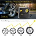 thumbnail image 2 of Car Tire Inflator Mini Portable Air Compressor Analog Inflator Car Tire Pump Cigarette Lighter Electric Bike Pump with Pressure Gauge and Valve Adapte, 2 of 5