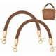 thumbnail image 1 of 2 asas para bolso de 30 cm (11,8 pulgadas), correas de cuero marrón de repuesto para bolso, correa corta para bolso de mano con hebilla dorada, 1 of 9