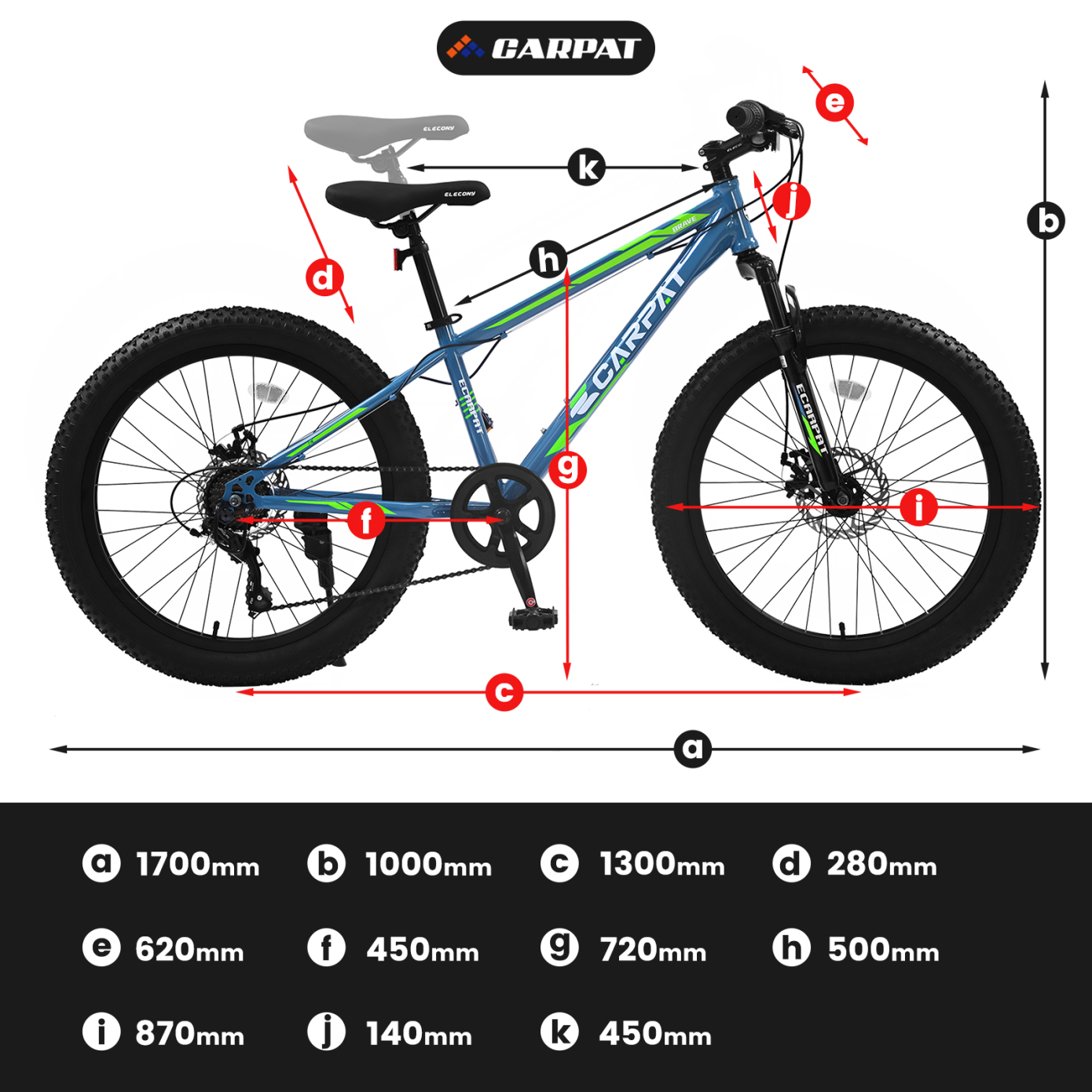 Fat Tire Mountain Bike with Dual Disc Brake, 21 Speeds High-Carbon Steel Frame Bike with Front Suspension, Adult Sport Bicycle for Men and Women, Blue and Green