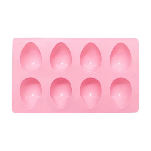 Silicone Egg Molds, 8-Cavity Easter Egg Silicone Molds for Chocolate, Easter Chocolate Mold for EasterDecorations