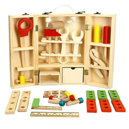 Caja Set de herramientas de madera para niños – vitrinababy