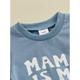 thumbnail image 4 of Infant Boys Summer Shorts Sets Short Sleeve Letter Print Tops and Solid Color Drawstring Shorts Sets, 4 of 8