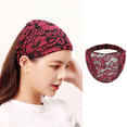 thumbnail image 5 of Diademas de encaje para mujer – Paquete de 4 impresionantes diademas de encaje floral anchas elásticas – Diademas de moda para mujer MFZFUKR CPB-DE-LYY836-4, 5 of 5