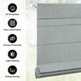 thumbnail image 4 of LazBlinds No Drill Roman Shades for Windows, Cordless Light Filtering Window Shades with UV Protection, Polyester Fabric for Bedroom & Living Room, 33"W x 64"H, Grey, 4 of 7
