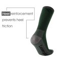 thumbnail image 3 of KAVANYISO Calcetines de senderismo de lana merino para hombre, transpirables, atléticos, gruesos (4 pares, verde, 10-13), 3 of 5