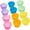 Multicolor, variant on Dofulay Silicone Cupcake Liners,24Pcs Reusable Muffin Liners Cake Cup Baking Cup (Multicolor)