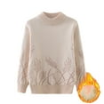 thumbnail image 1 of QUDDERR Pull-Over pour Filles et Garçons 2-13T, Col Rond, Tricot en Polaire, Épais, Automne Hiver, 1 of 9